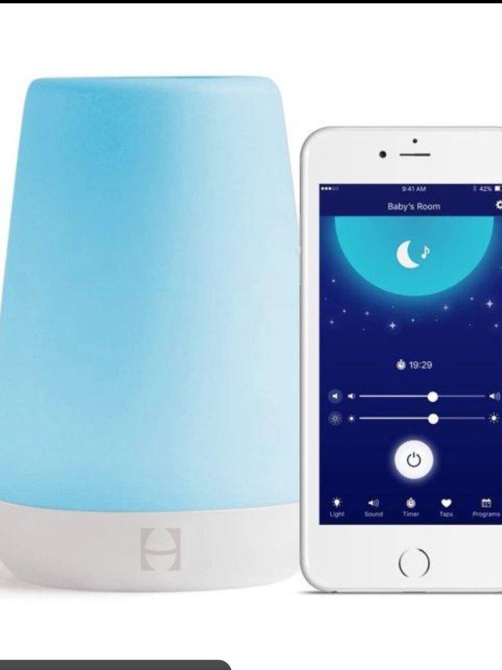 Hatch Rest Baby Sound Machine 1st Gen Night Light & Sound Machine with Charger | - Picture 3 of 7